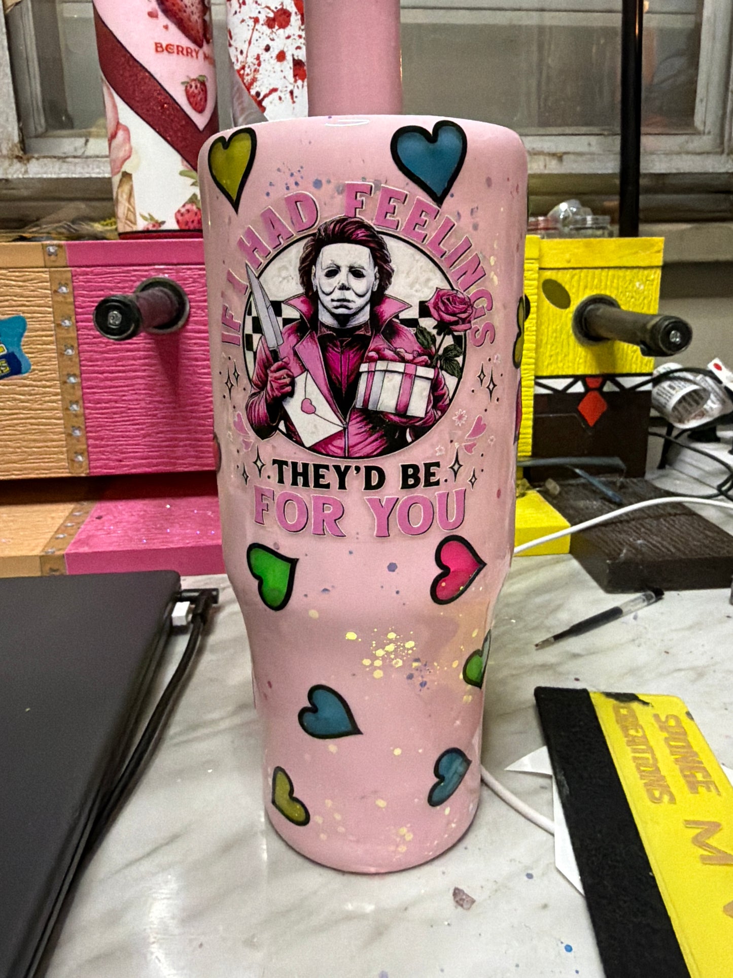 Valentines light up cup